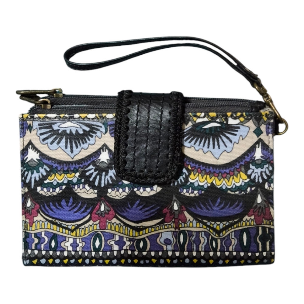 Sakroots One World Multicolor Phone Friendly Wallet Wristlet - Boho Festival